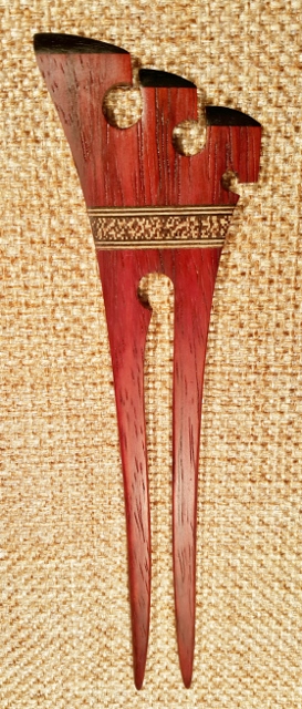 Гребень для волос из дерева, мозаика Hantoidokimo. шпилька для волос, деревянная заколка, Курск, шпилька из дерева 